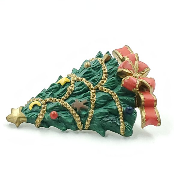 CHRISTMAS Tree Brooch Pin - Picture 2 of 3